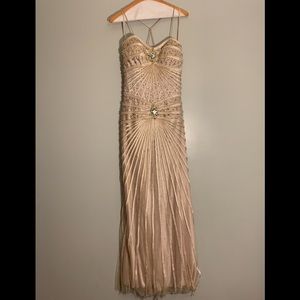 Creme Prom Dress